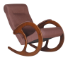 Кресло-качалка Ланкастер Т2, коричневая ткань