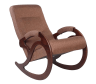 Кресло-качалка Ланкастер Т3, коричневая ткань
